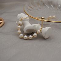 Cultured Freshwater Pearl Bracelets, Titanium Steel, with Freshwater Pearl, Vacuum Ion Plating, Adjustable & fashion jewelry & for woman, golden Approx 9.84 Inch 