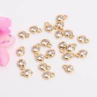 Cubic Zirconia Brass Pendants, plated, DIY & micro pave cubic zirconia 