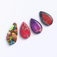 Impression Jasper Pendants, Teardrop, Unisex 