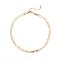 laiton collier de chaîne, Plaqué d'or 14K, unisexe, 4mm Environ 46 cm, Vendu par PC