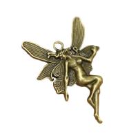 Zinc Alloy Jewelry Pendants, Angel, antique bronze color plated, DIY 