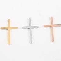 Stainless Steel Cross Pendants, 304 Stainless Steel, polished, DIY 