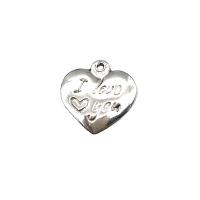 Stainless Steel Heart Pendants, 304 Stainless Steel, polished, DIY, original color 