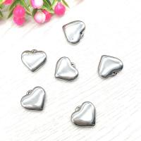 Stainless Steel Heart Pendants, 304 Stainless Steel, polished, DIY, original color 