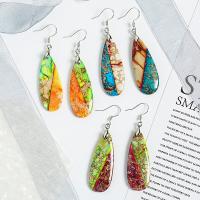 Ammolite Drop Earring, Teardrop, for woman 