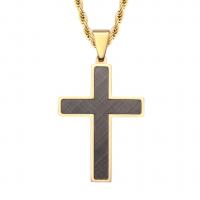 Stainless Steel Cross Pendants, 316L Stainless Steel, Vacuum Ion Plating, DIY & for man 