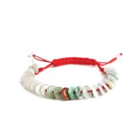 pulsera de la jadeíta, Esmalte, con Cordón de cera, pulido, Ajustable & pulsera trenzada & unisexo, más colores para la opción, longitud:aproximado 8 Inch, Vendido por UD