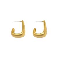 Brass Stud Earring, plated, for woman 