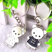 Zinc Alloy Key Clasp, Bear, 2 pieces & Unisex, 9.2*2.5*3.8cm 