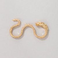 Zinc Alloy Three Finger Ring, gold color plated, fashion jewelry & for woman, golden 