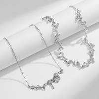 Zinc Alloy Necklace, with 2.95 extender chain, silver color plated & for woman, silver color cm, 41 cm 