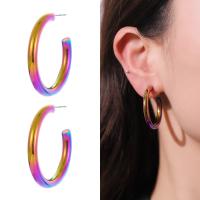 Brass Stud Earring, plated & for woman 