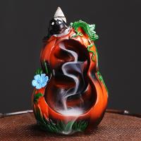 Incense Smoke Flow Backflow Holder Ceramic Incense Burner, Resin, half handmade, for home and office & durable 