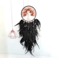 Mode Dreamcatcher, plume, avec Gravier naturel & laiton, Arbre de vie, fait à la main, styles différents pour le choix, plus de couleurs à choisir Vendu par PC