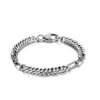 Titanium Steel Bracelet, Vacuum Ion Plating & for man, original color 