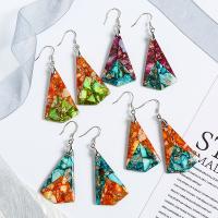 Impression Jasper Drop Earring, irregular, for woman 