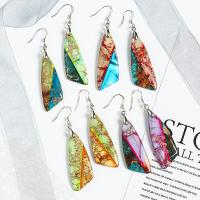 Impression Jasper Drop Earring, irregular, for woman 