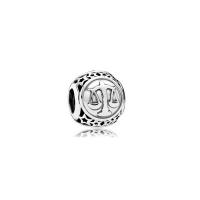 Perles de style European en argent pur, Argent sterling 925, Rond, constellation bijoux & DIY, plus de couleurs à choisir Vendu par PC