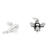 Pendentifs animaux en argent, argent sterling 925, abeille, DIY, plus de couleurs à choisir Environ 3.3mm, Vendu par PC