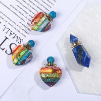 Natural Stone Perfume Bottle Pendant, Unisex & 1/1 loop 