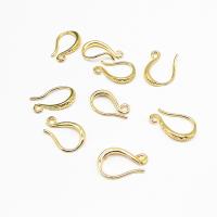 Brass Hook Earwire, plated, DIY 16mm 