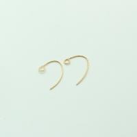 Brass Hook Earwire, plated, DIY 