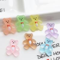 Mobile Phone DIY Decoration, Resin, Bear, epoxy gel 