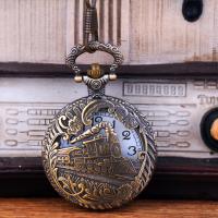 Watch Necklace, Zinc Alloy, with Plastic, Chinese movement, antique brass color plated, waterproofless & Unisex Approx 16.92 Inch 