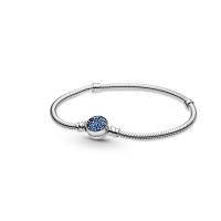 925 Sterling Silver European Bracelet, with Cubic Zirconia  & for woman 