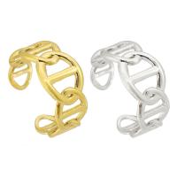 304 Edelstahl Manschette Fingerring, poliert, Modeschmuck & unisex, keine, 10mm, Größe:8.5, verkauft von PC