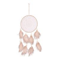 Мода Dreamcatcher, перья, с деревянный, Висит & Богемный стиль, 500mm, продается PC