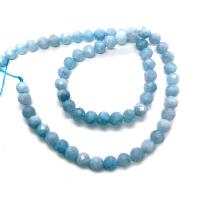 Aquamarine Beads, Round, DIY & faceted, blue, 6mm Approx 38 cm 