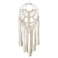 Fashion Dream Catcher, Cotton, handmade, hanging & Bohemian style, beige 