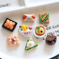 Mobile Phone DIY Decoration, Resin, food shape, handmade multi-colored, 20-25mm 