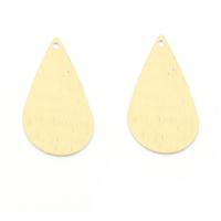 Brass Jewelry Pendants, Teardrop, gold color plated, DIY, golden 