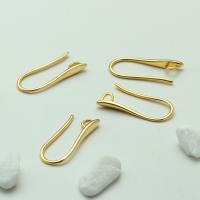 Brass Hook Earwire, plated, DIY 20mm 