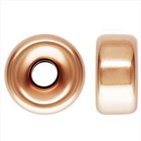 Abalorios inconsútiles llenos de oro, Oro-llenado, Toroidal, 14K lleno de oro, Rosa de 14K Gold-filled & diverso tamaño para la opción, color de rosa dorada, Vendido por UD