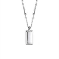 Collier de bijoux en argent , Argent sterling 925, Placage, bijoux de mode & pour femme, plus de couleurs à choisir, 14mm Environ 17.7 pouce, Vendu par PC