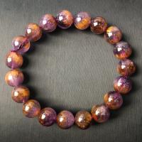 Purple-Rutilated-Quartz bracelet, Rond, unisexe & normes différentes pour le choix, violet Environ 18 cm, Vendu par PC