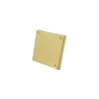 Zinc Alloy Bag Tag Label,  Square, gold color plated, DIY 