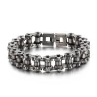 Titanium Steel Bracelet & for man, original color Approx 9.05 Inch 