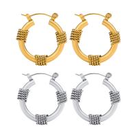 Stainless Steel Hoop Earring, 304 Stainless Steel, Vacuum Ion Plating, fashion jewelry & for woman 