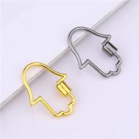 Zinc Alloy Screw Carabiner Lock Charms, Hand, plated, DIY 