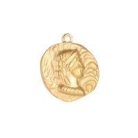 Brass Jewelry Pendants, 14K gold plated, Unisex 