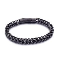 Titanium Steel Bracelet, Vacuum Ion Plating & for man 8mm Approx 8.66 Inch 