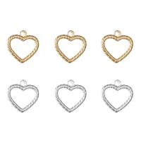 Stainless Steel Heart Pendants, 304 Stainless Steel, Vacuum Ion Plating, Unisex & hollow Approx 