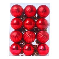 PVC Plastic Christmas Tree Decoration, Round, plated, Christmas jewelry 30mm 