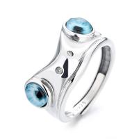 Bague en argent , Argent sterling 925, grenouille, poli, Réglable & unisexe, couleur originale, Vendu par PC