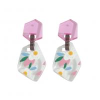 Resin Drop Earring, fashion jewelry & for woman 