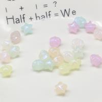 光るアクリル・ビーズ, アクリル, DIY & ミックス, ミックスカラー, 8-12mm, 売り手 バッグ